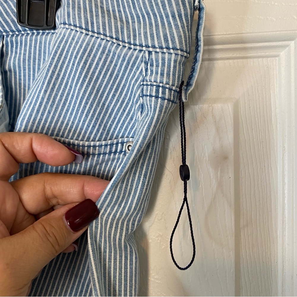 NYDJ Trella 5 Pocket Striped Denim Skirt - Picture 8 of 16